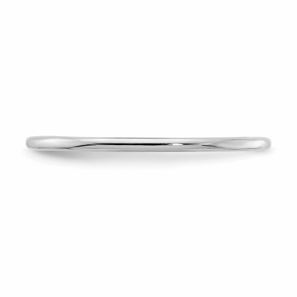 14K White Gold 1.2mm Half Round Stackable Band | STK17-120W