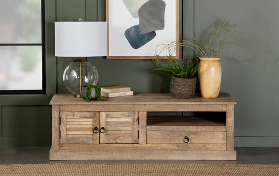 2-Door TV Console Natural