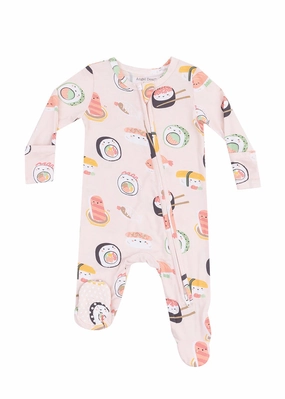 2-Way Zipper Footie - Sushi Pink