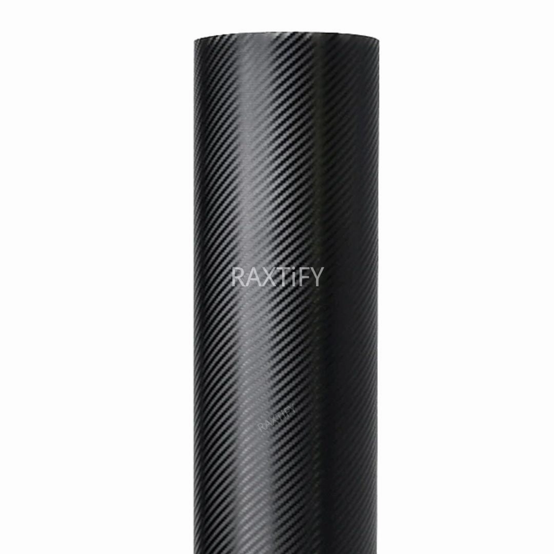 3D Matte Black Carbon Fiber Vinyl Wrap