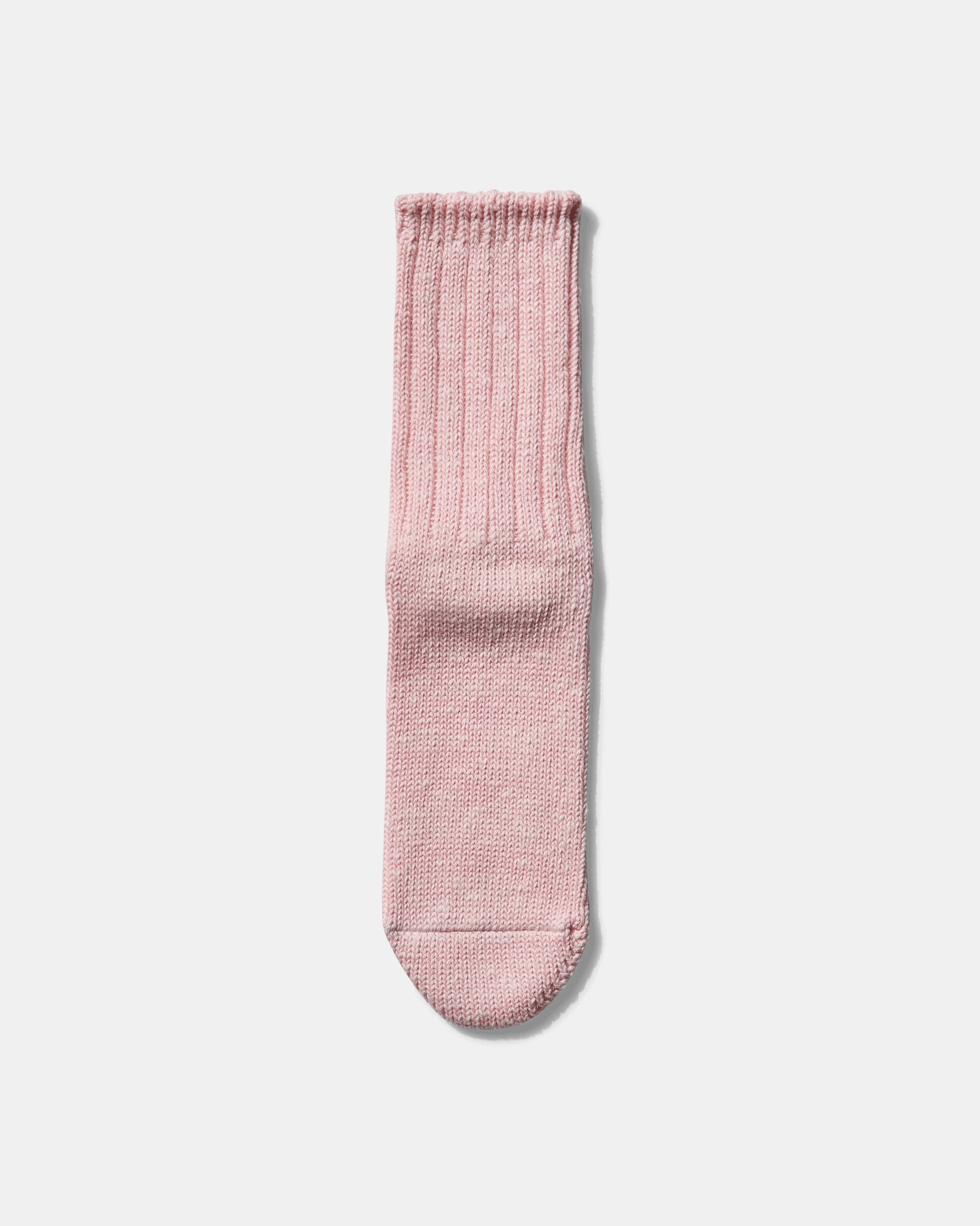 56 Yarns 3x1 Rib Rainbowy Happy Heel Socks Pink