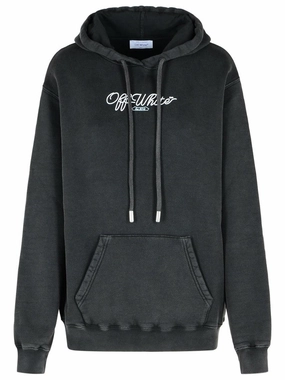 'Arrow' Black Cotton Sweatshirt