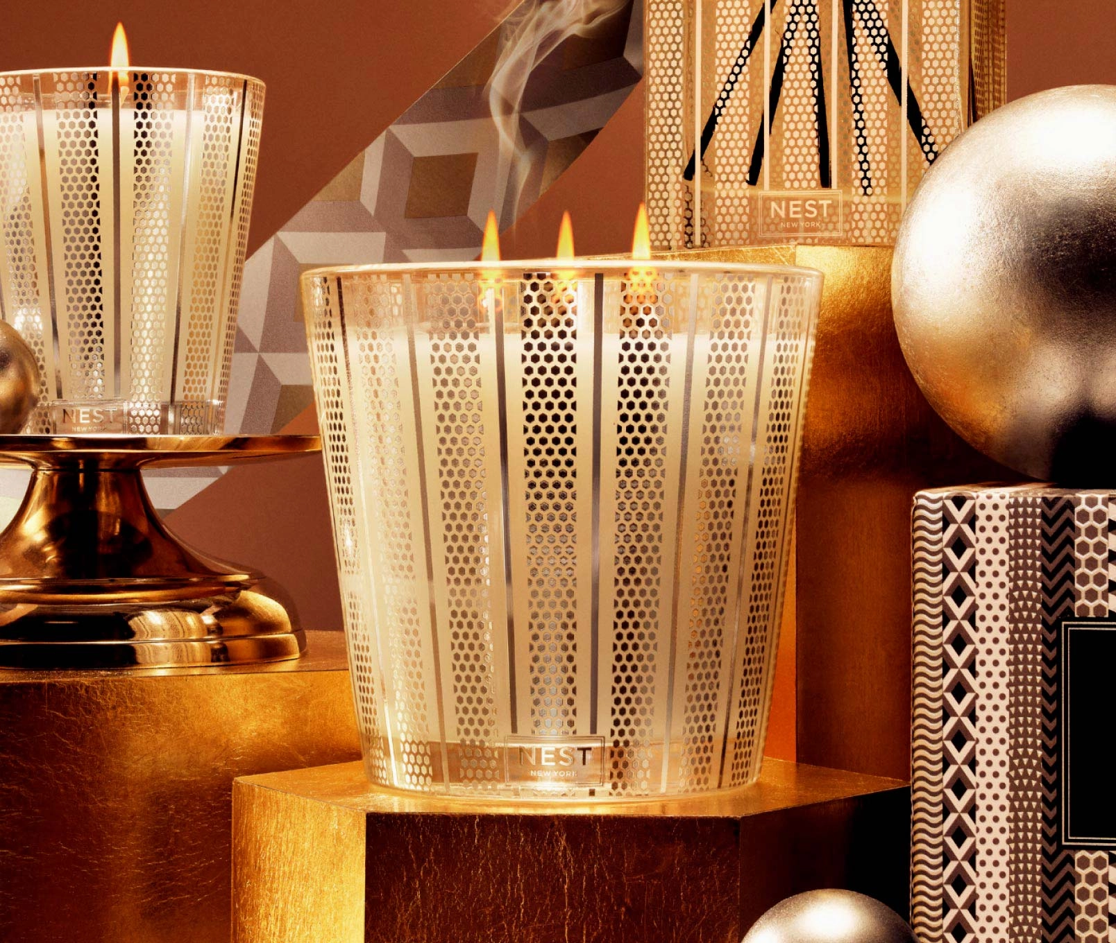 Amber & Incense 3-Wick Candle