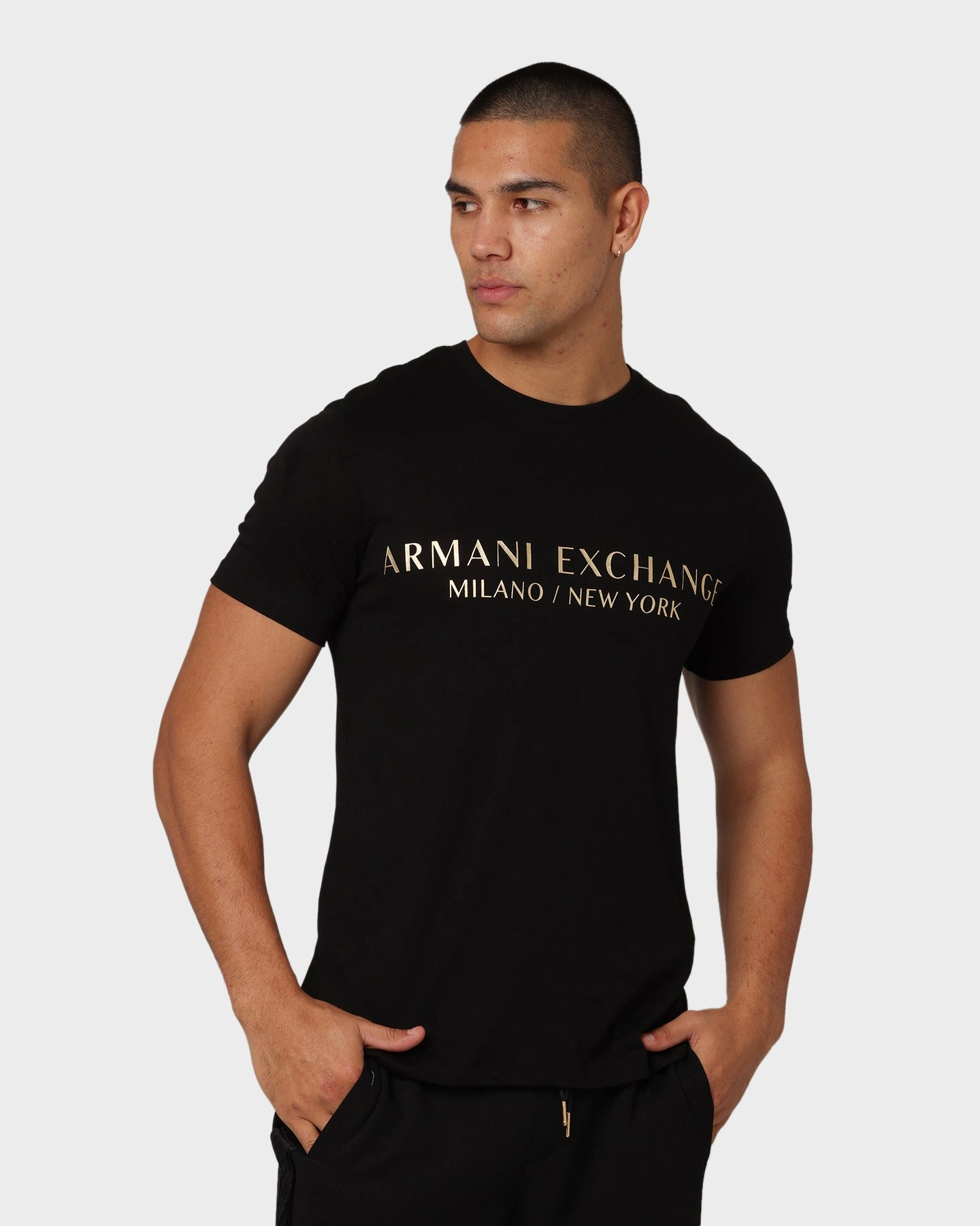 Armani Exchange Armani Exchange X Culture Kings T-Shirt Black/Gold