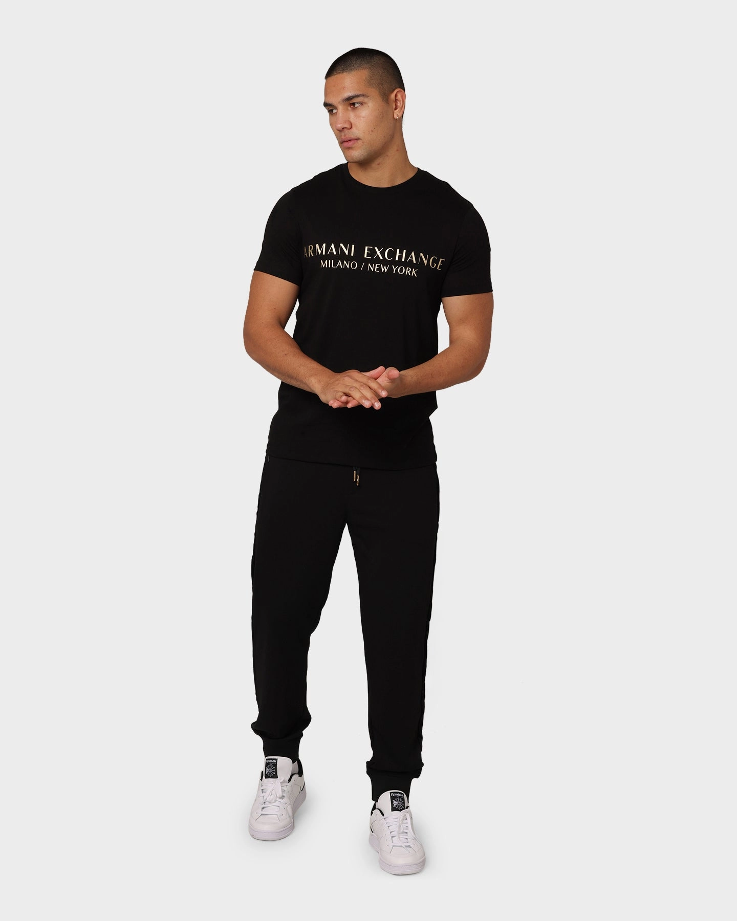 Armani Exchange Armani Exchange X Culture Kings T-Shirt Black/Gold