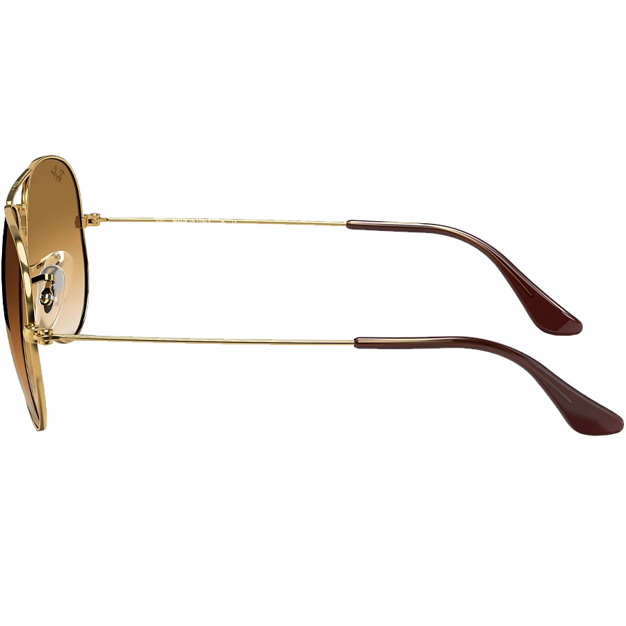 Aviator Polished Gold/Gradient Brown