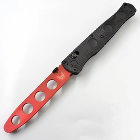 Benchmade Folding Trainer - SOCP Red Blunt Steel Blade Black CF-Elite Handle | 391T