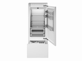 Bertazzoni REF30BMBIPRT 30 Inch Built-In Bottom Mount Refrigerator With Ice Maker, Panel Ready Panel Ready