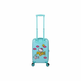 Bioworld Hello Kitty Trunk 20" Hardside Suitcase - BLUE ONE SIZE
