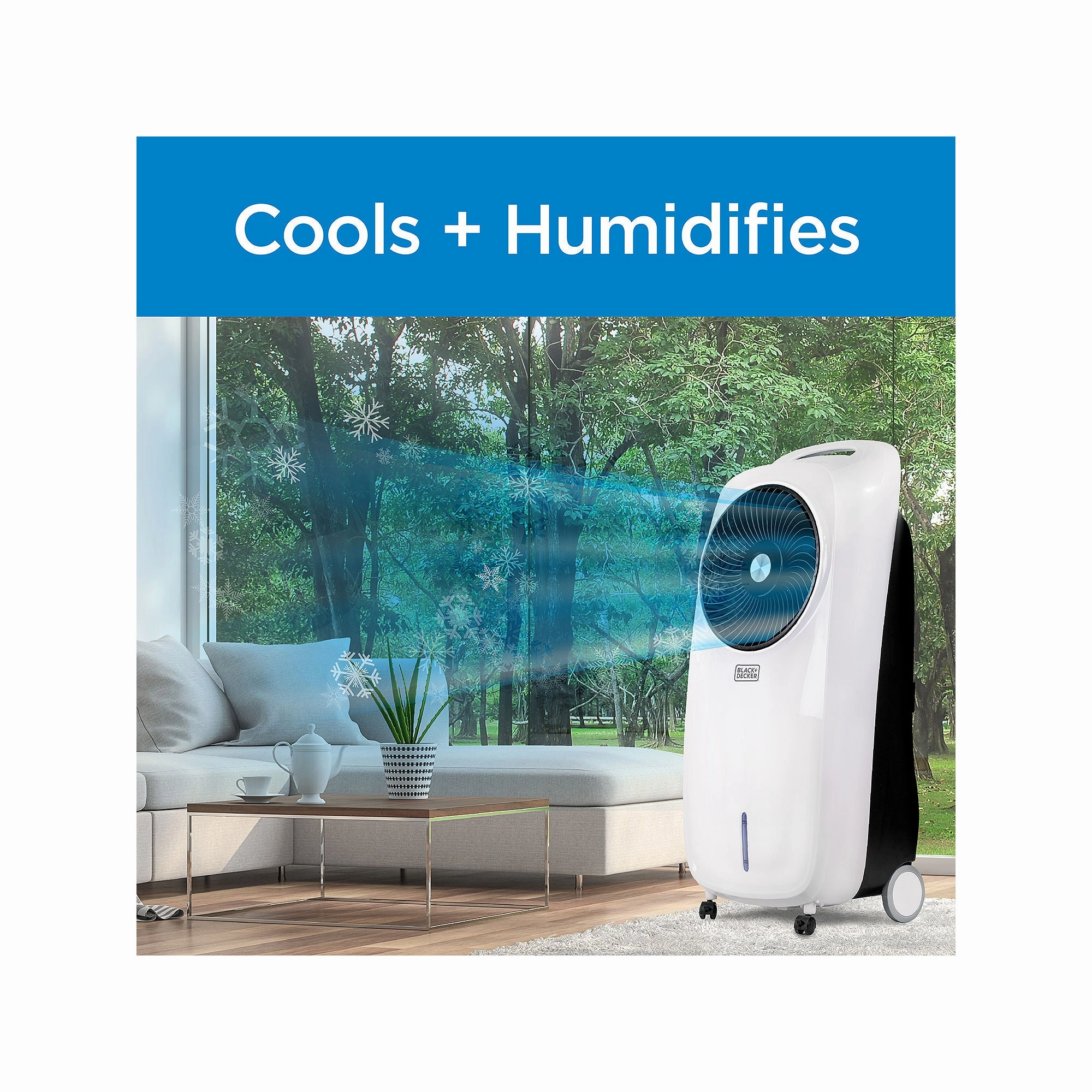 Black & Decker BEAC75 120-Volt White Portable Air Conditioner