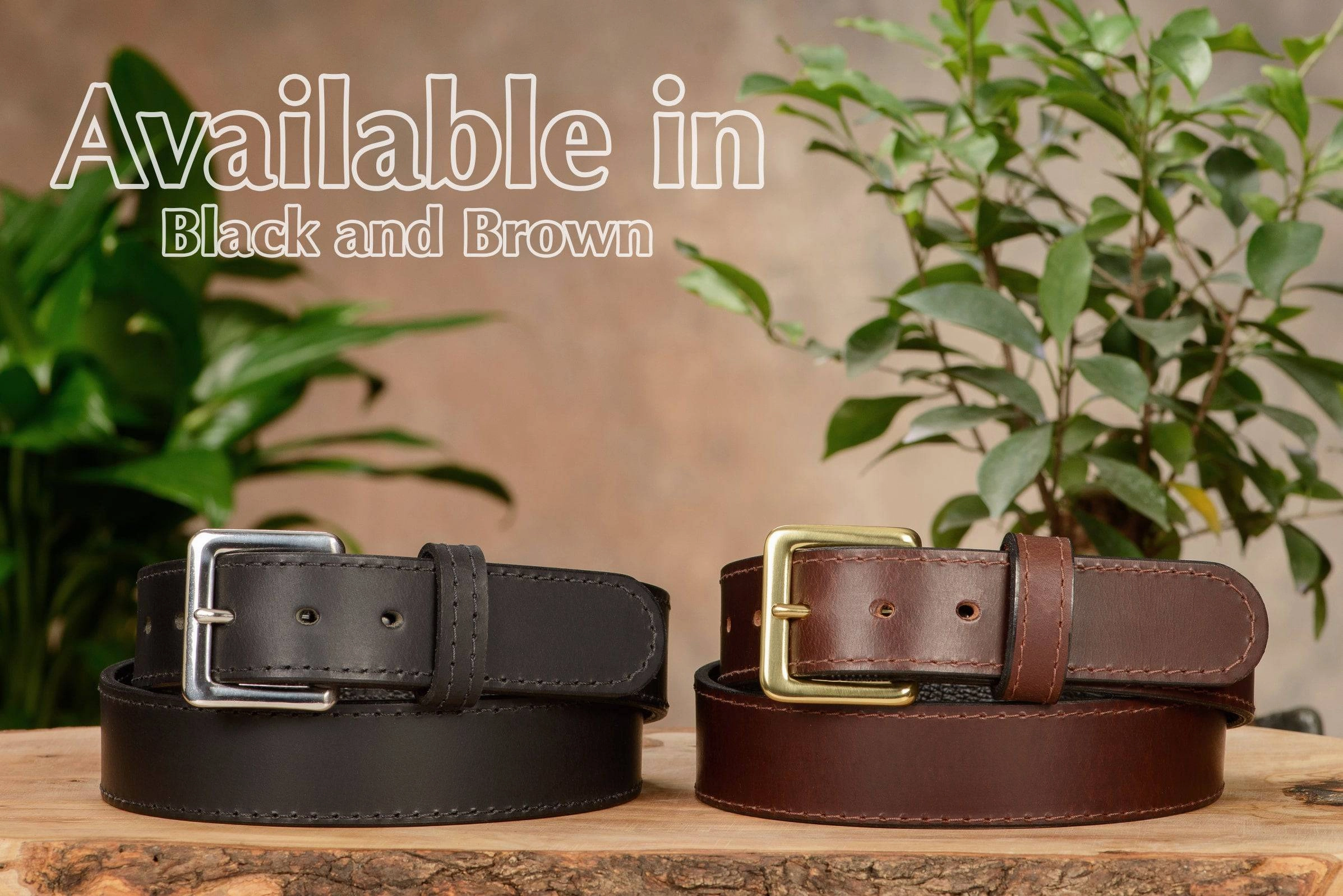 Black English Bridle Leather Money Belt With 25" Zipper 1.50" Wide
