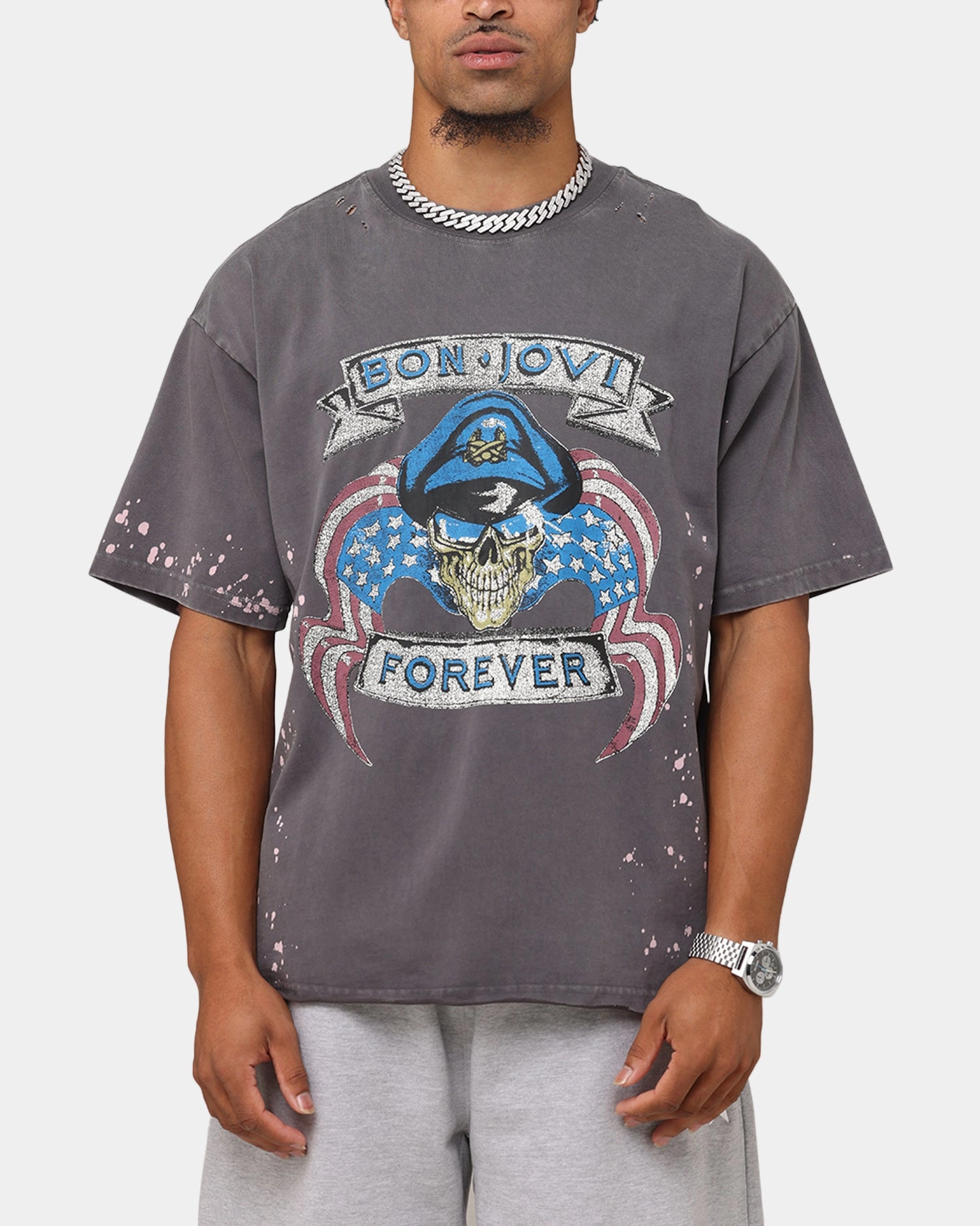 Bon Jovi Forever T-Shirt Washed Black