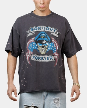Bravado Bon Jovi Forever T-Shirt Washed Black