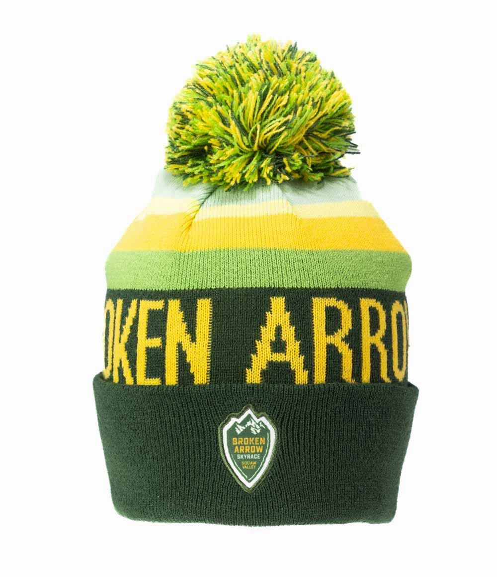 Broken Arrow PomPom Beanie