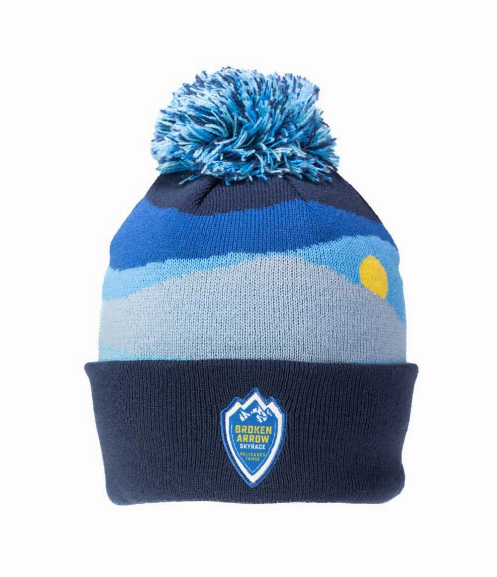 Broken Arrow PomPom Beanie