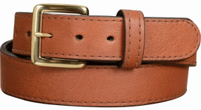 Brown American Bison Leather Belt