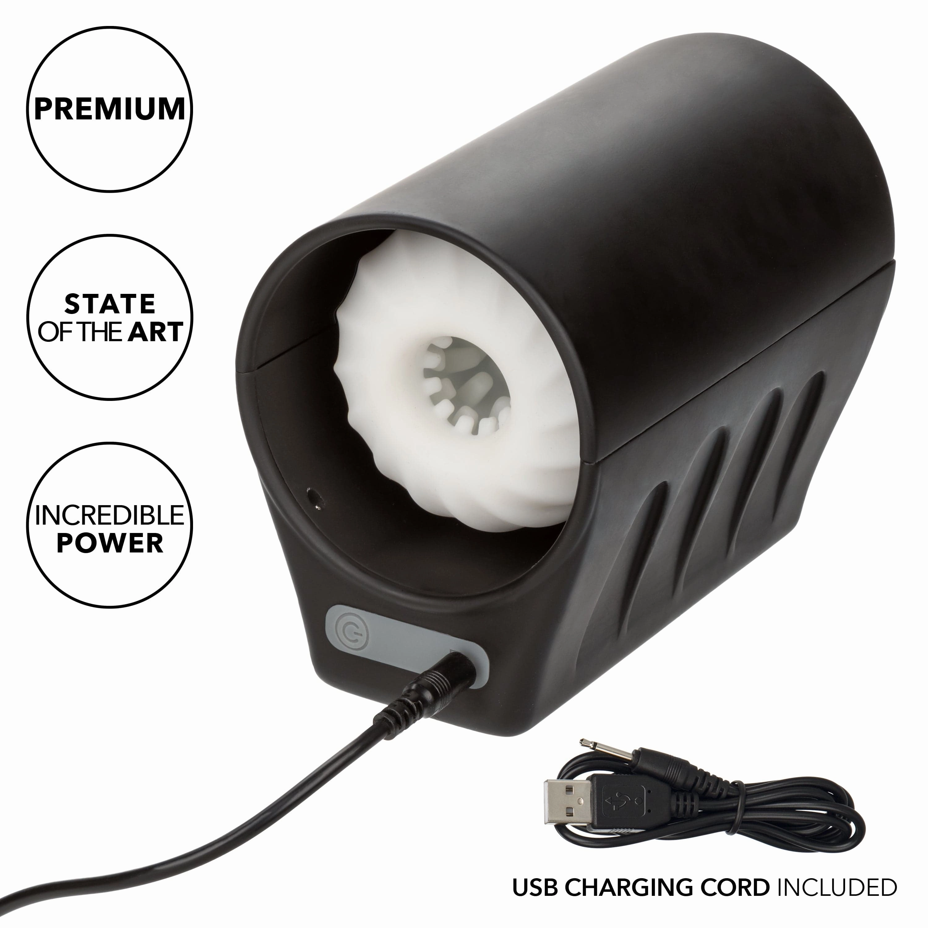 California Exotics - Optimum Power Power Thruster Soft Stroker Masturbator (Black)