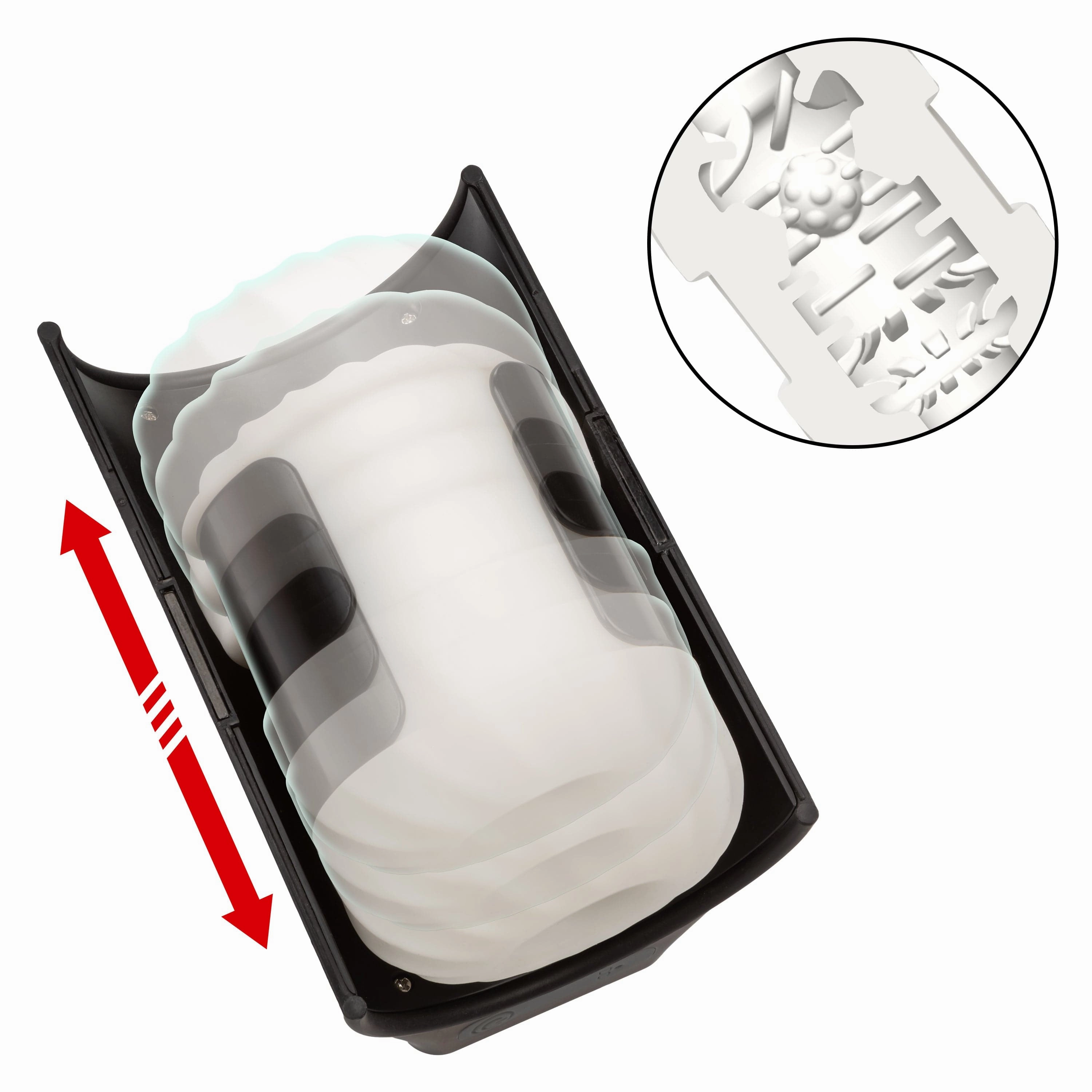 California Exotics - Optimum Power Power Thruster Soft Stroker Masturbator (Black)