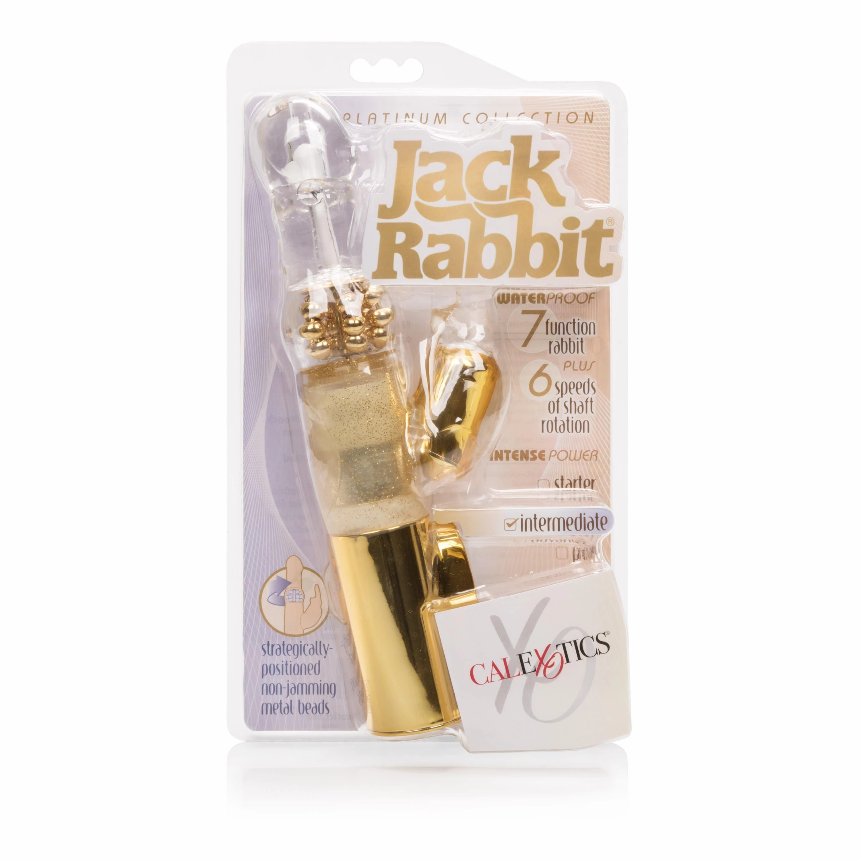 California Exotics - Platinum Collection Jack Rabbit Vibrator Intermediate (Gold)