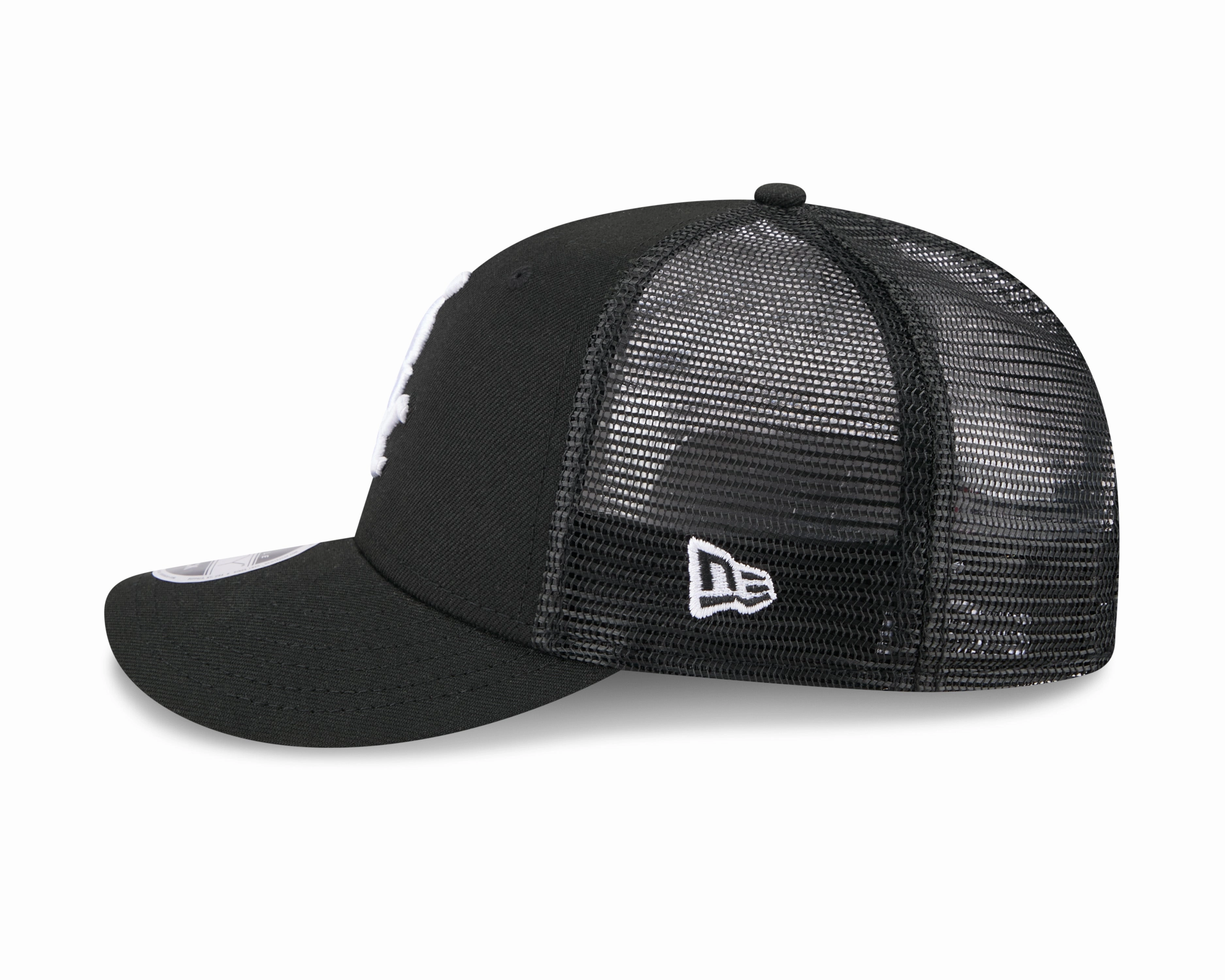 Chicago White Sox New Era Black Trucker Low Profile 9FIFTY Snapback Adjustable Hat