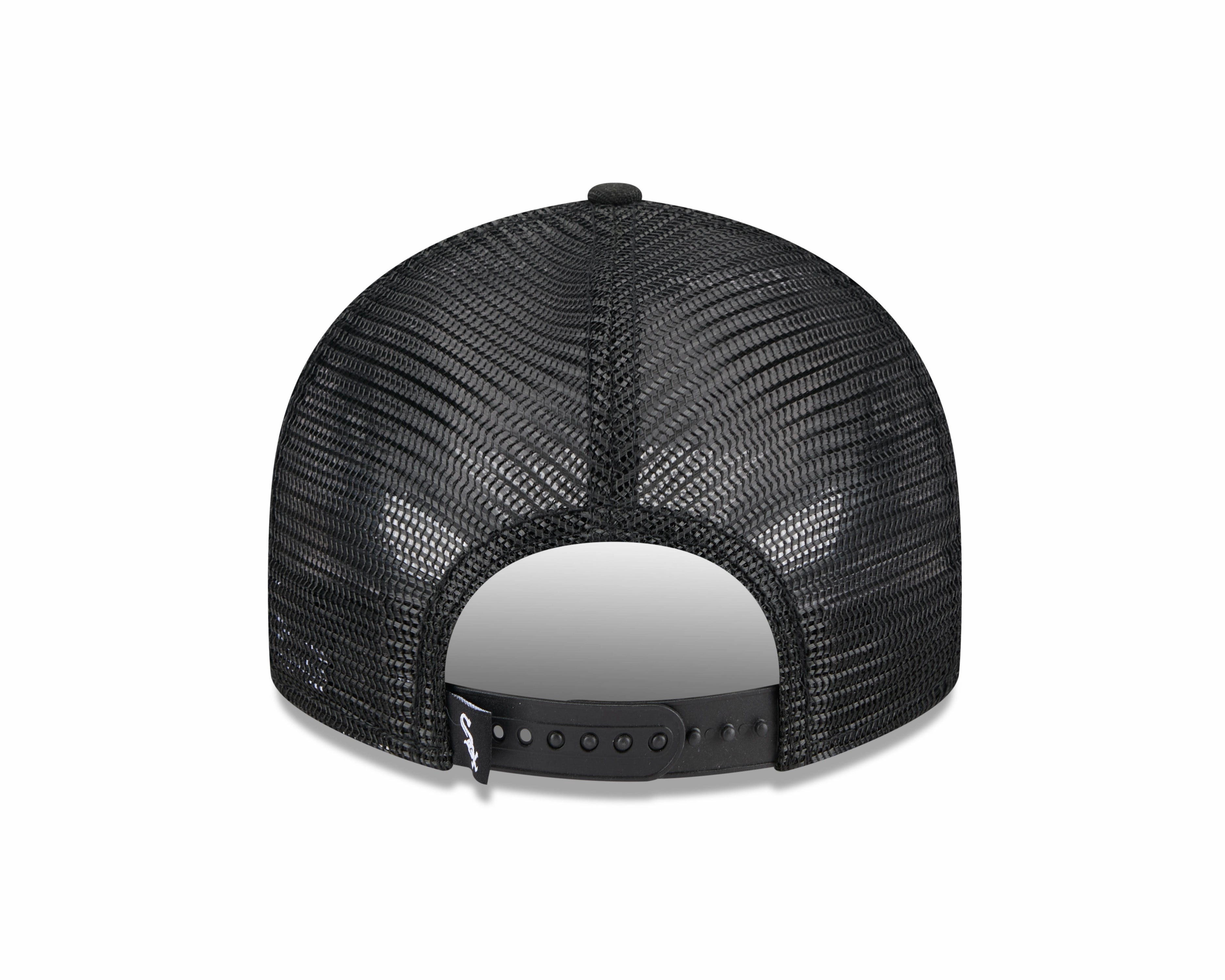 Chicago White Sox New Era Black Trucker Low Profile 9FIFTY Snapback Adjustable Hat