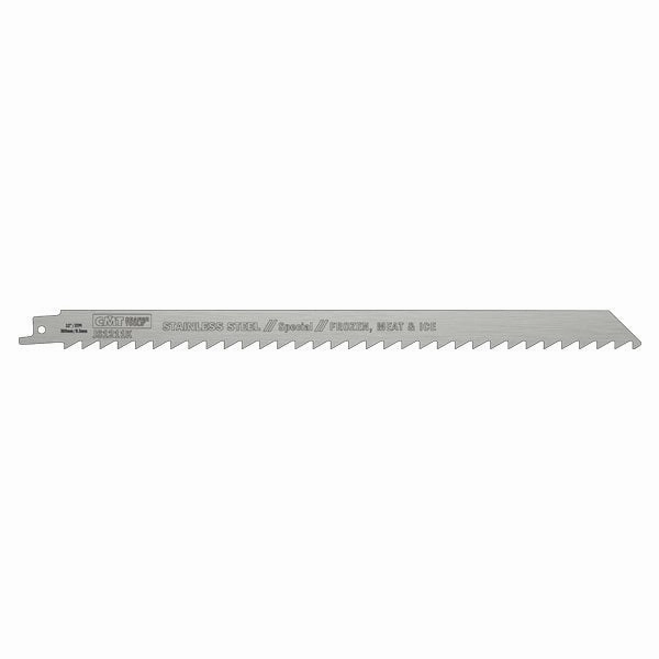 CMT-JS1211K-5 - 5 SABRE SAW BLADES FOR FROOZEN FOODSTUFFS/ICE  HS-INOX 300x8.5x3TPI (H=19 K=1.