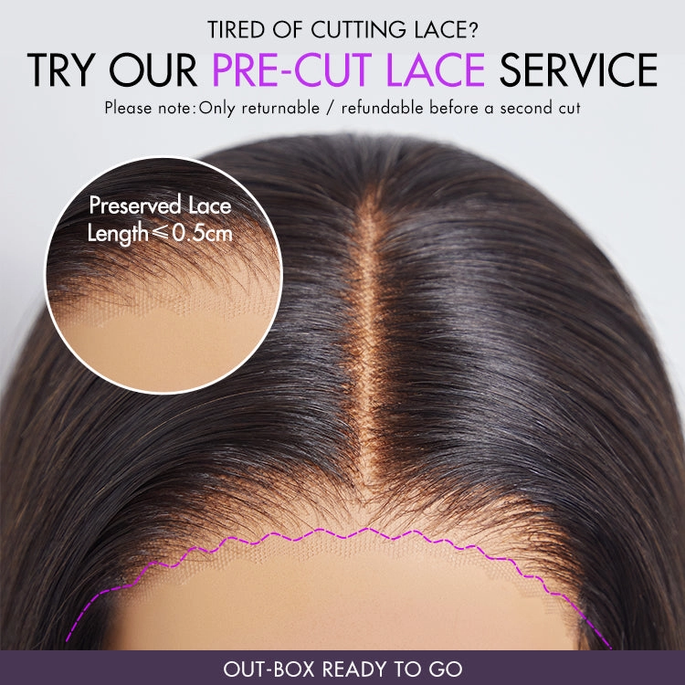 Crazy Wednesday | Honey Blonde Highlight Layered Cut Glueless Wig Minimalist HD Lace Human Hair Wig