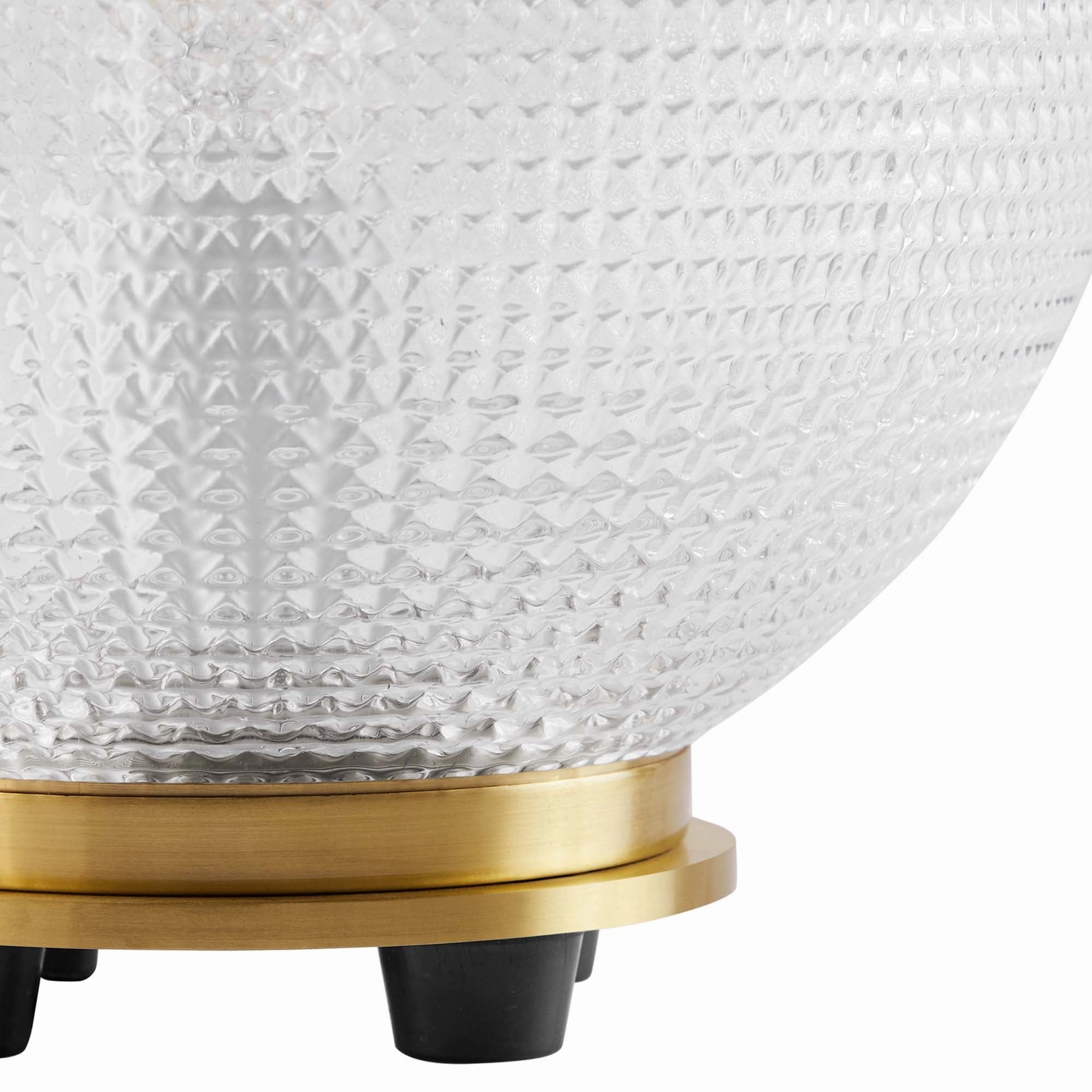Destiny Glass and Metal Table Lamp by Modway