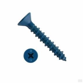 DeWalt 1/4" x 6" UltraCon  Concrete Screw Anchors, Phillips Flat Head, Gimlet Point, #3 Drive Size, 3/16" Drill Bit Size DFM12776