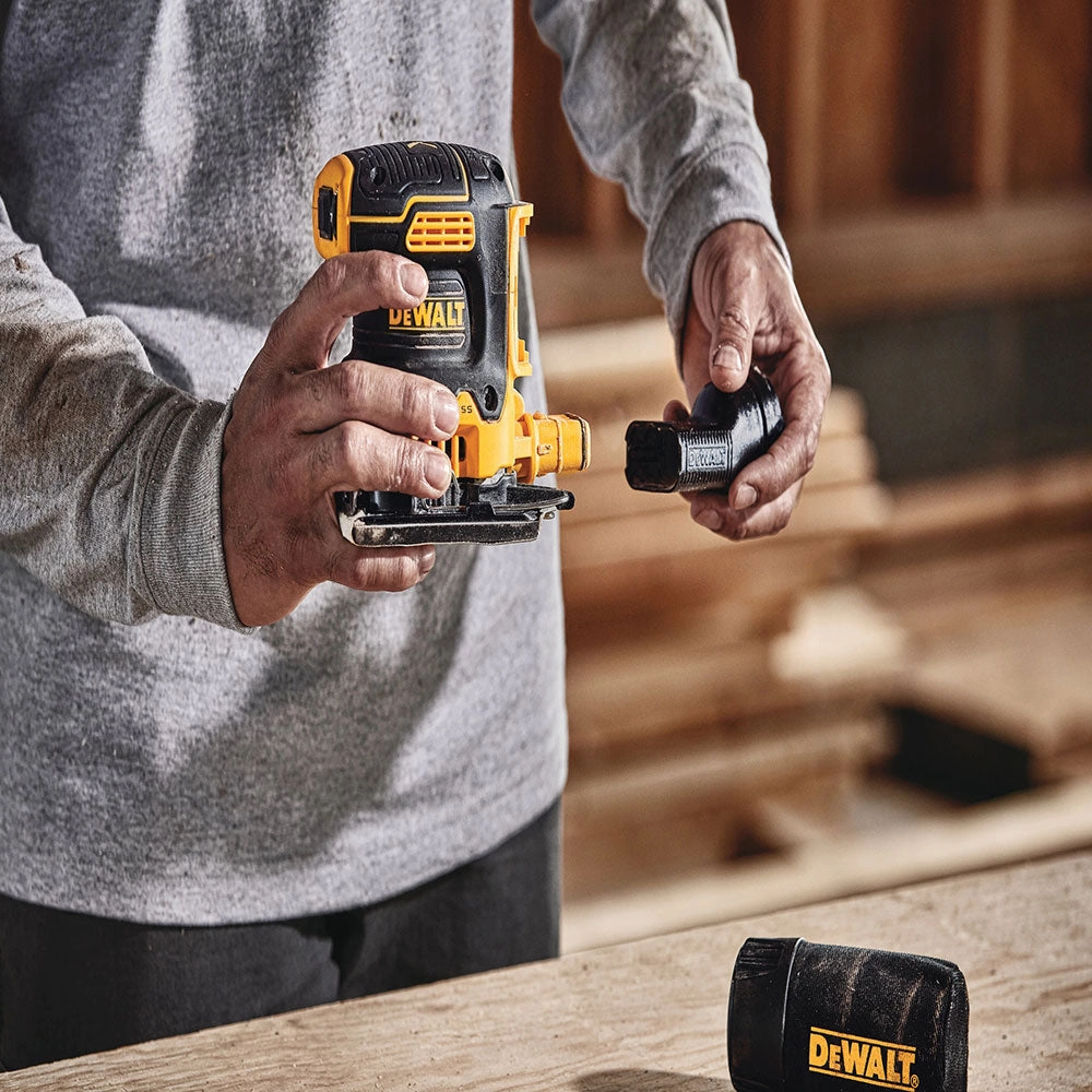 DeWALT DCW200D1 20V MAX XR 1/4 Sheet Cordless Durable Variable Speed Sander Kit