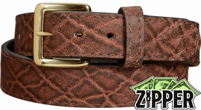 Dragon Fire Elephant Money Belt With 25" Zipper 1.50" Wide