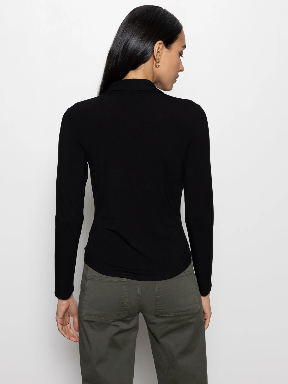 Dreamgirl Knit Button Up Top Black