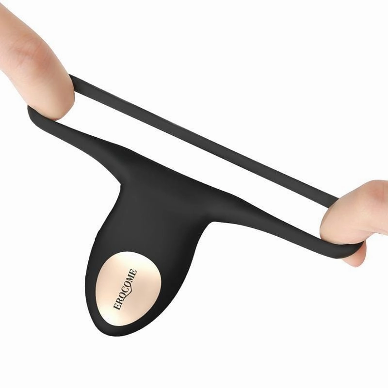 Erocome - Sagitta Rechargeable Silicone Cock Ring (Black)