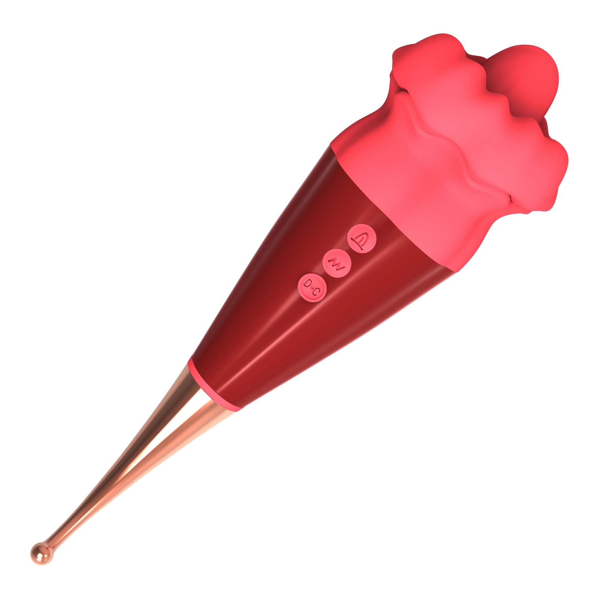 Flaming Red Lips Plus Clit-Licking Mouth & Pinpoint Vibe