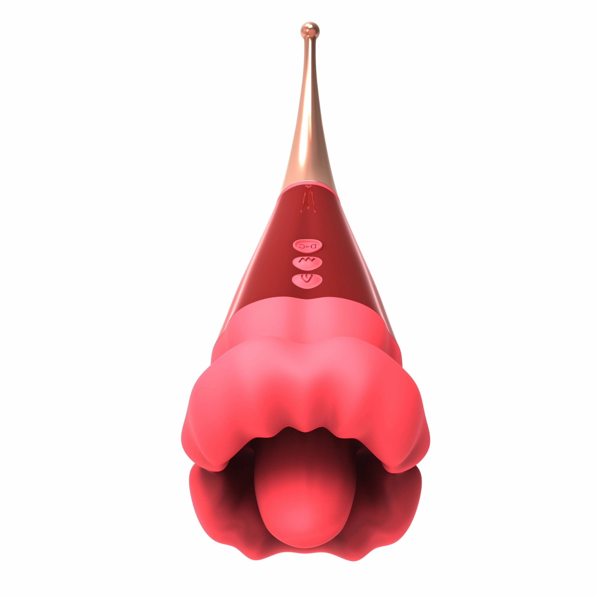 Flaming Red Lips Plus Clit-Licking Mouth & Pinpoint Vibe