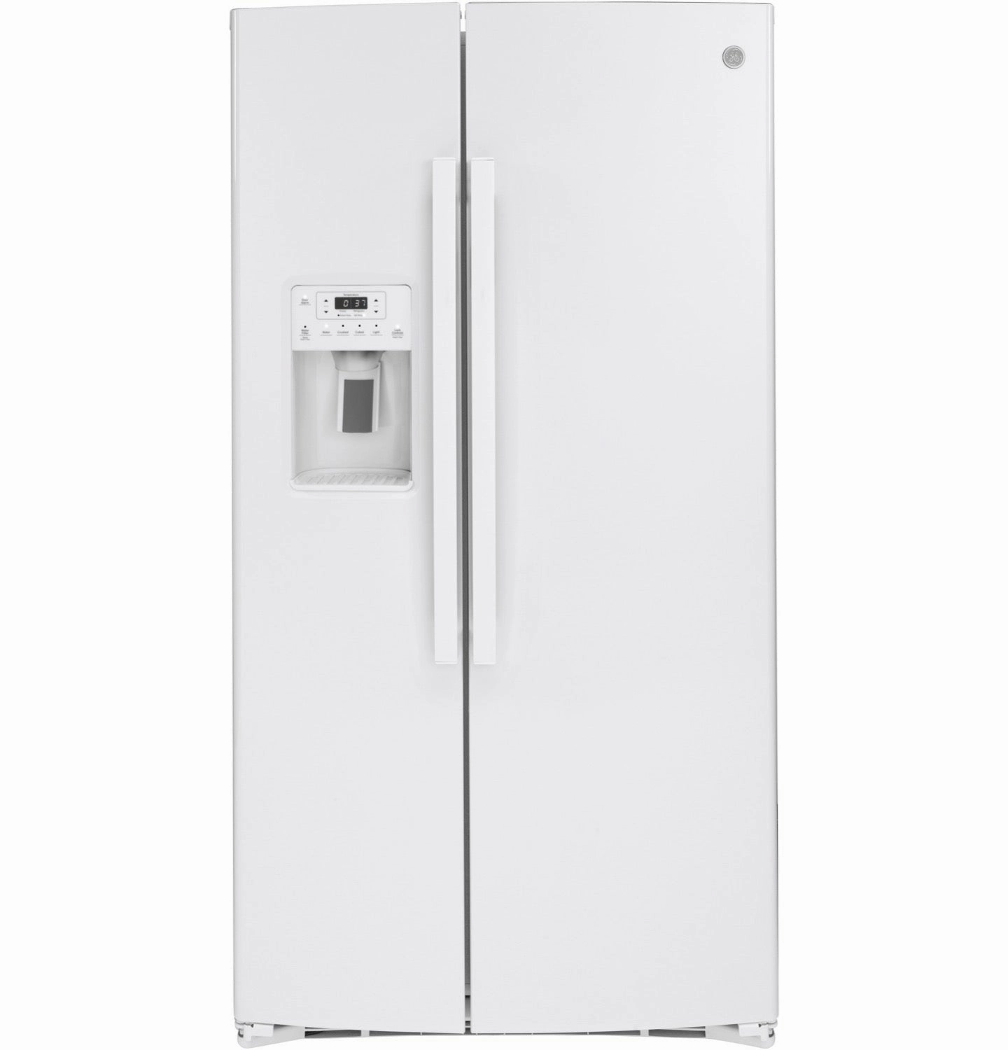 GE White Side-By-Side Refrigerator (25.1 Cu.Ft) - GSS25IGNWW