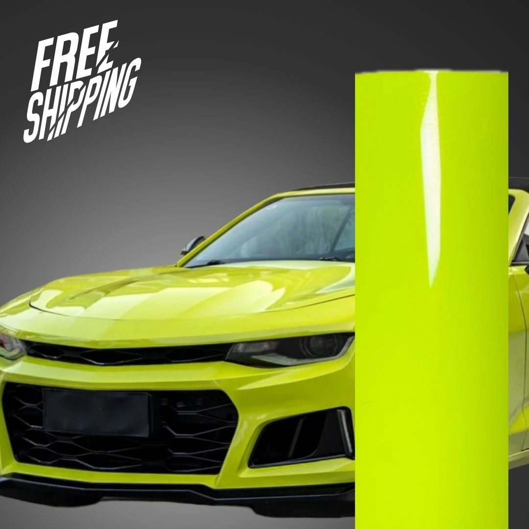 Gloss Chartreuse Yellow Vinyl Wrap