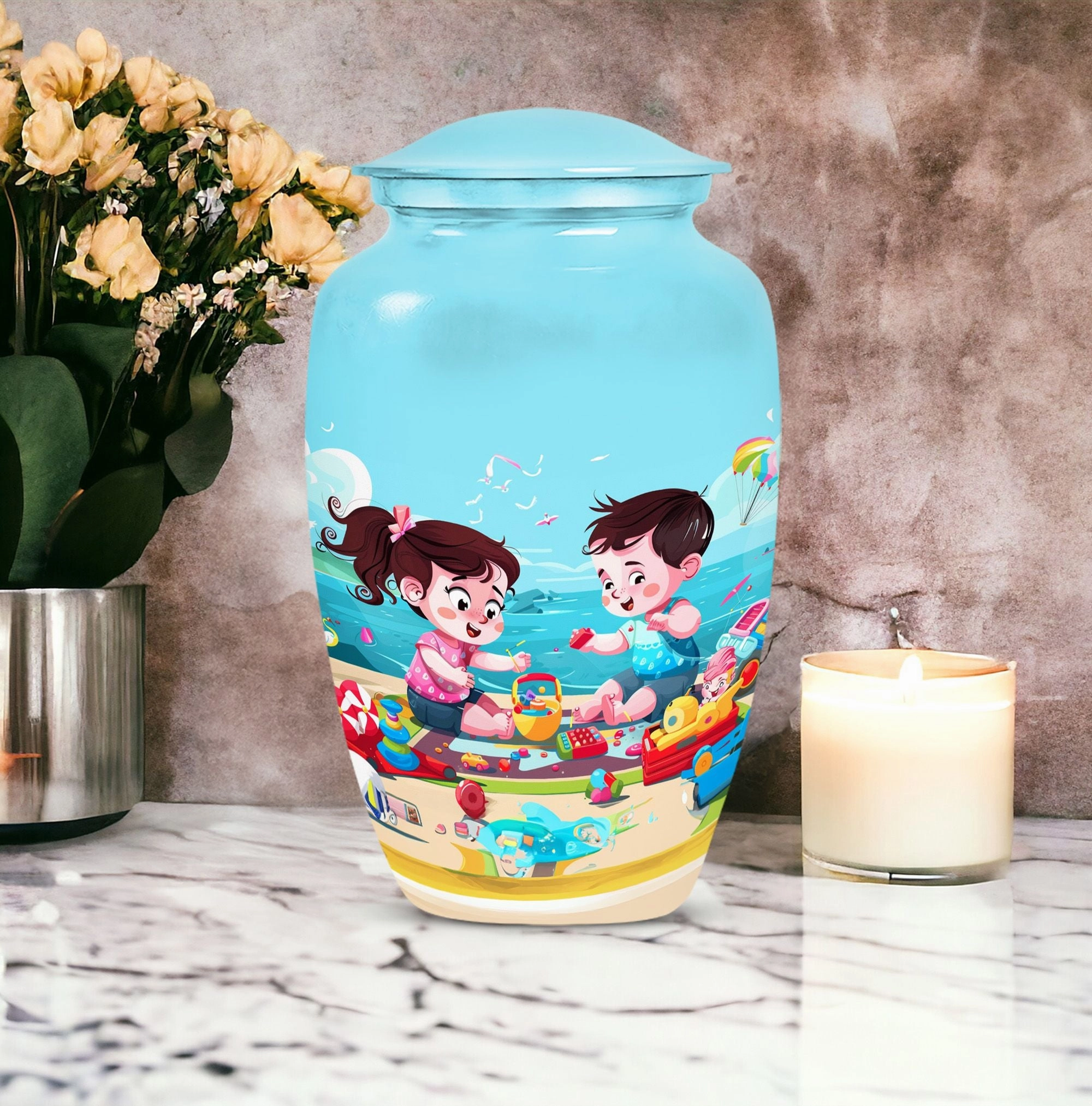 Graceful Remembrance: Brother and Sister Memorial Cremation Urn