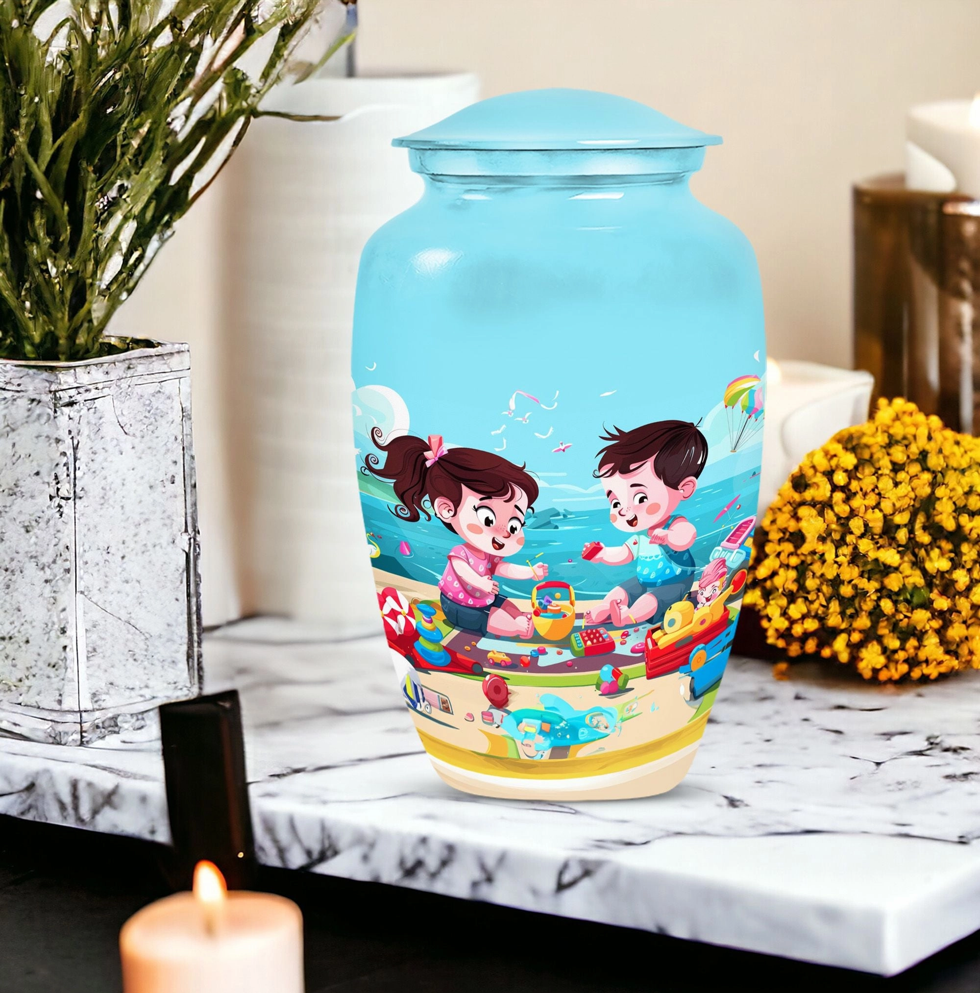 Graceful Remembrance: Brother and Sister Memorial Cremation Urn