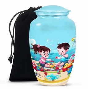 Graceful Remembrance: Brother and Sister Memorial Cremation Urn