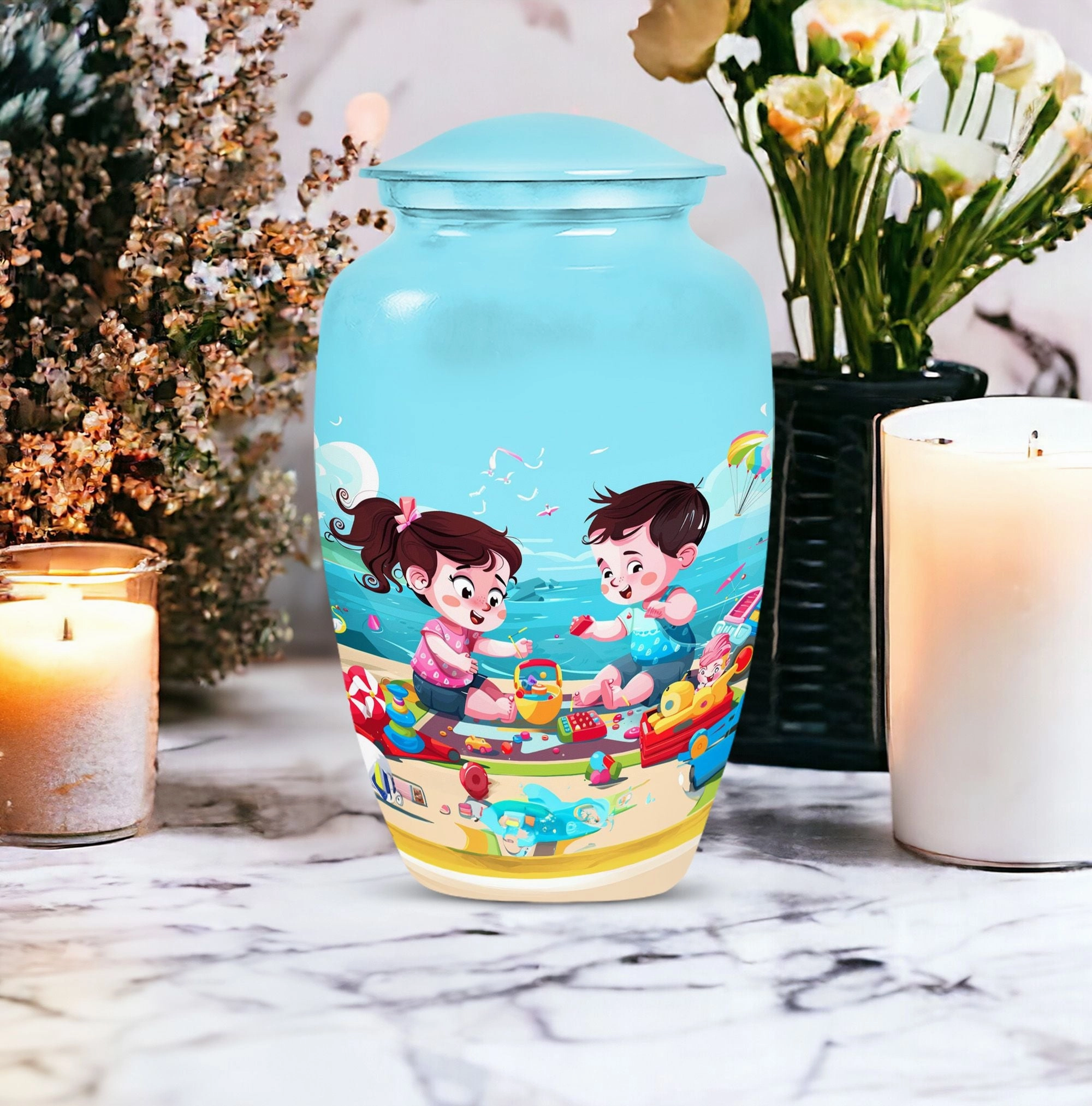Graceful Remembrance: Brother and Sister Memorial Cremation Urn