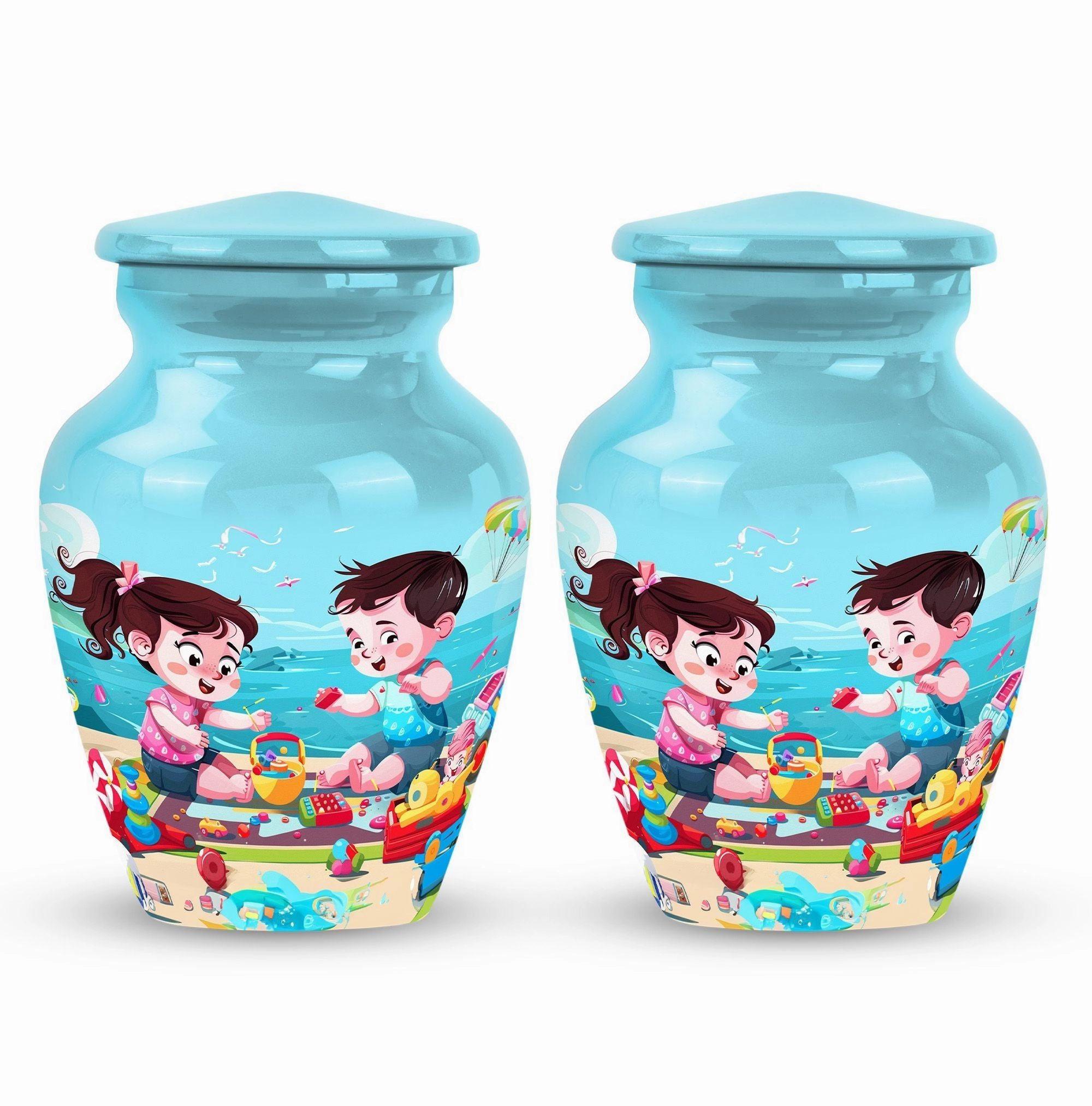 Graceful Remembrance: Brother and Sister Memorial Cremation Urn