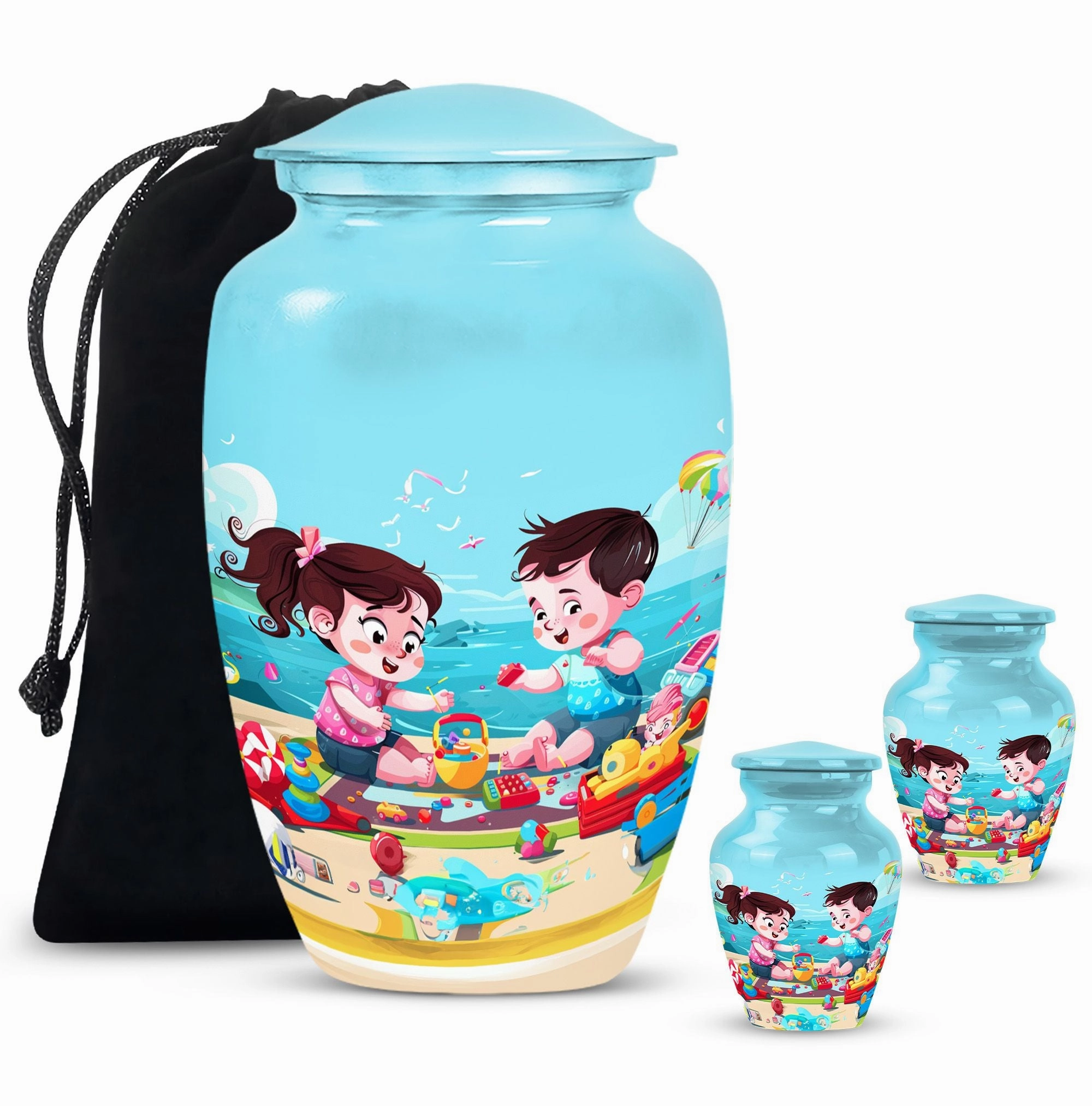 Graceful Remembrance: Brother and Sister Memorial Cremation Urn