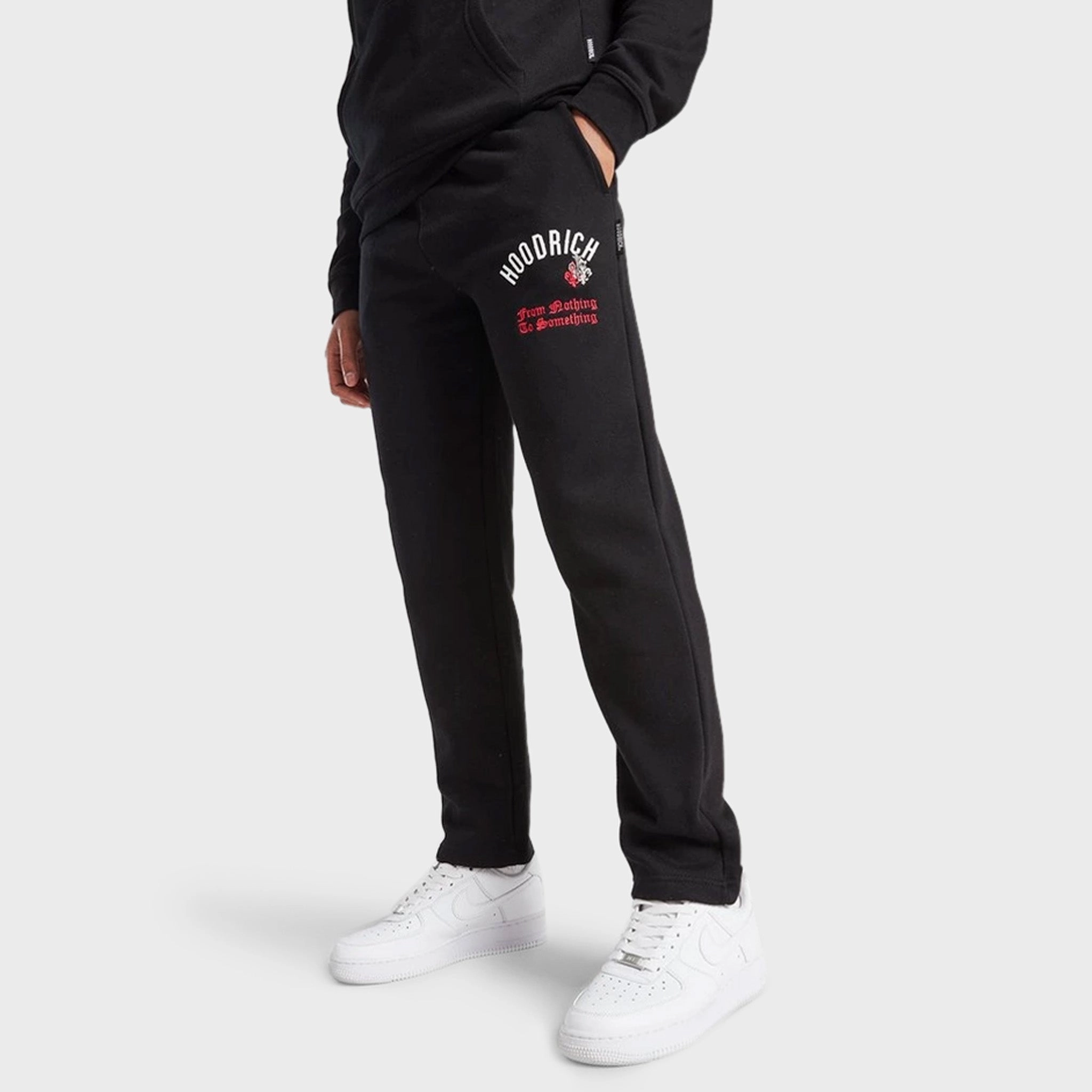Hoodrich Junior Boys' Shadow Joggers Black / White - Lychee