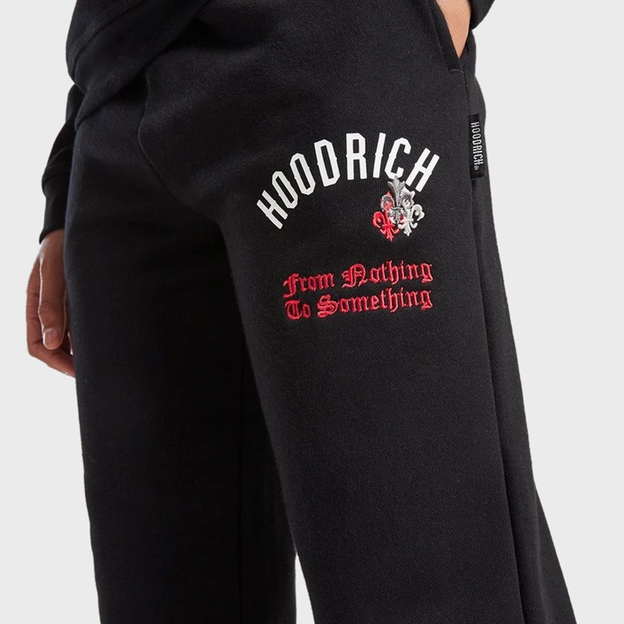 Hoodrich Junior Boys' Shadow Joggers Black / White - Lychee