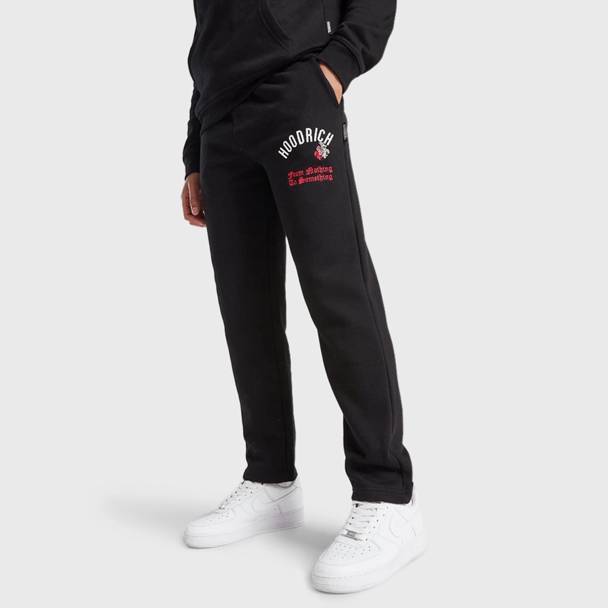 Hoodrich Junior Boys' Shadow Joggers Black / White - Lychee