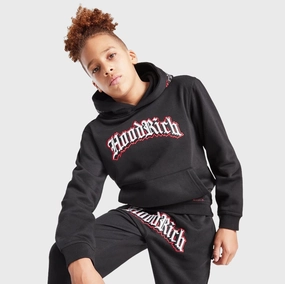 Hoodrich Juniors' Gothic Pullover Hoodie Black / White - Lychee