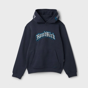 Hoodrich Juniors' Gothic Pullover Hoodie Ombre Blue / White - Diva Blue