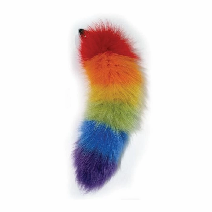 Hott Products - Rainbow Foxy Tail Butt Plug (Rainbow)