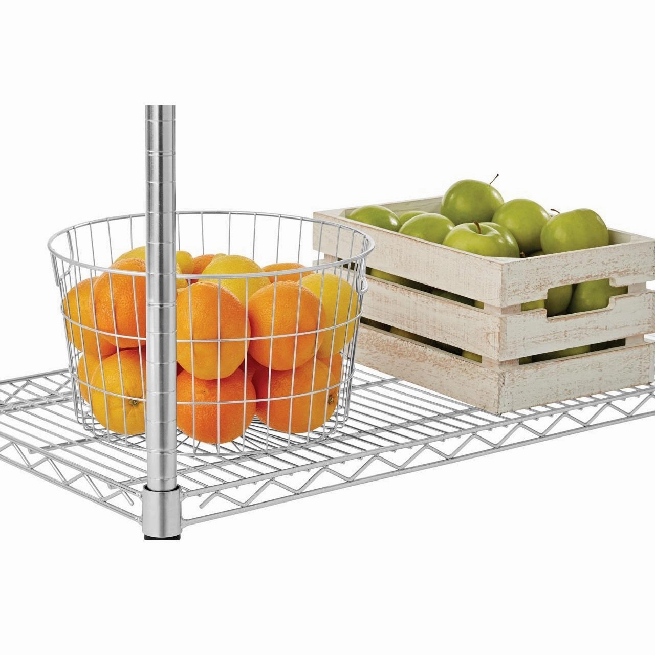 Hyper Tough A60Z-1 Heavy Duty 5 Tier Wire Shelf 3000 lb Capacity - Gray/Zinc